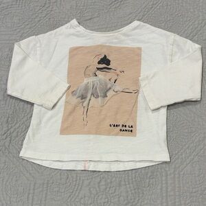 Zara Toddler Ballet Dancer Long Sleeve Tee | 12-18 months